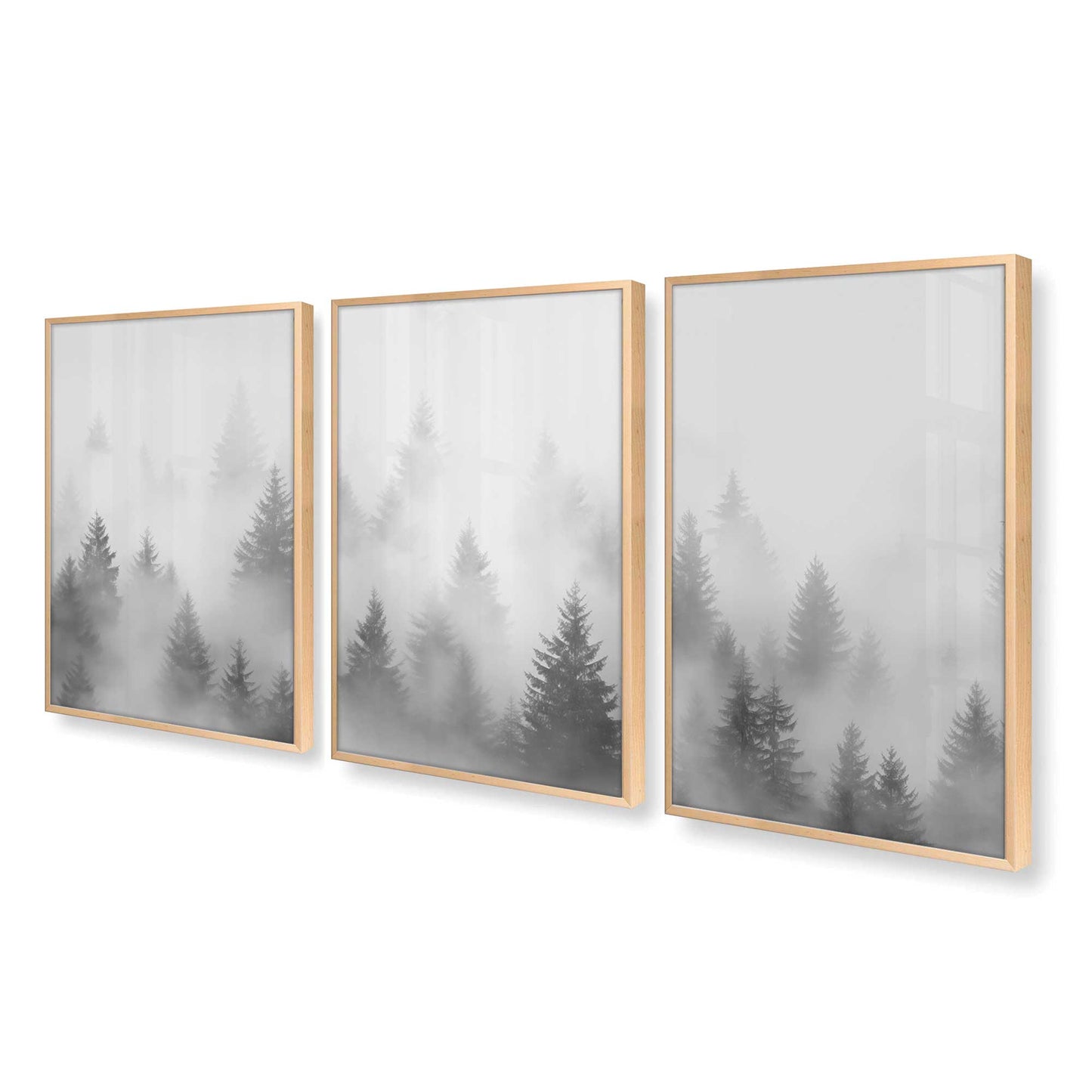 [Color:Raw Maple], Picture of art in a Raw Maple frame at an angle