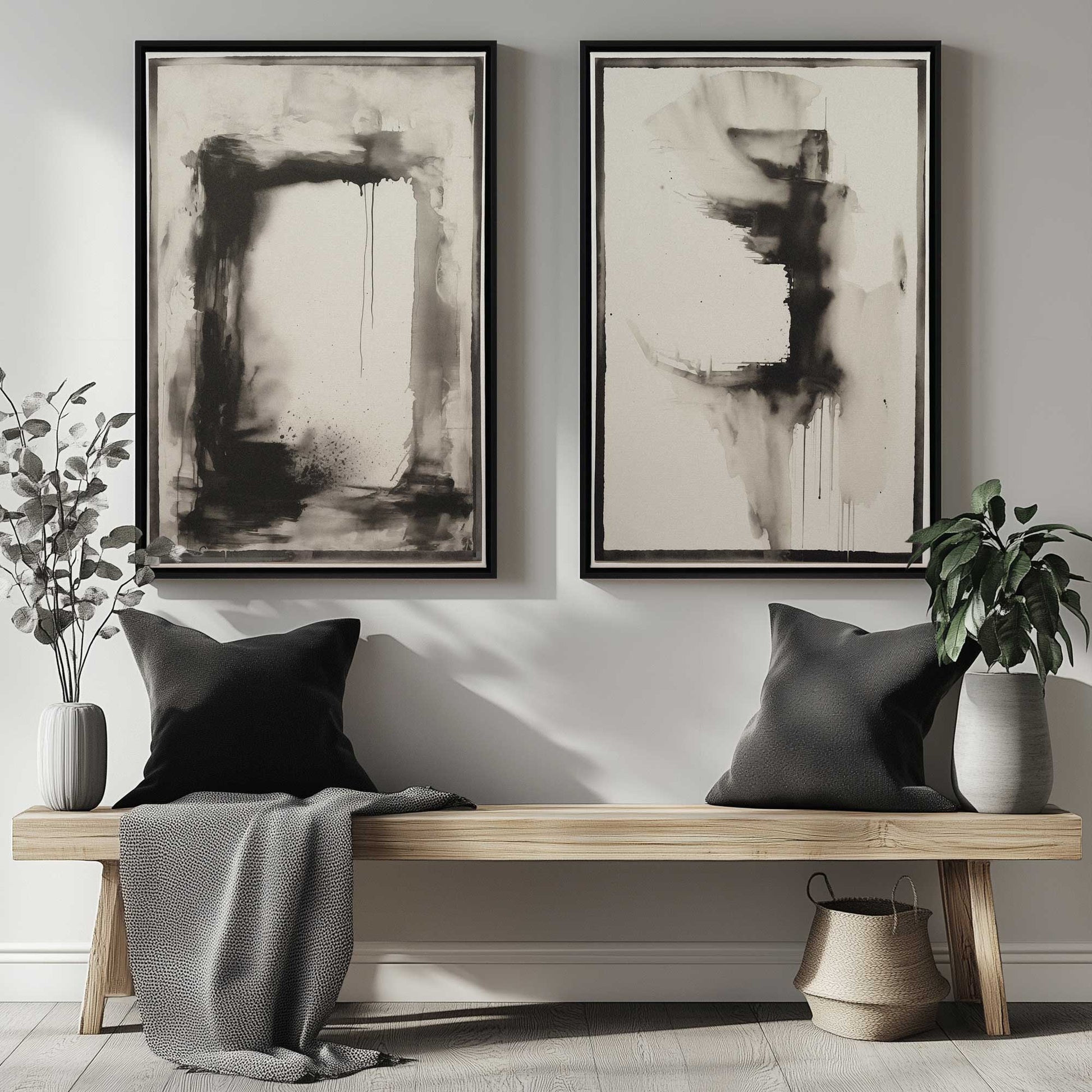 Obsidian Bounds, Set of 2 Print on Canvas