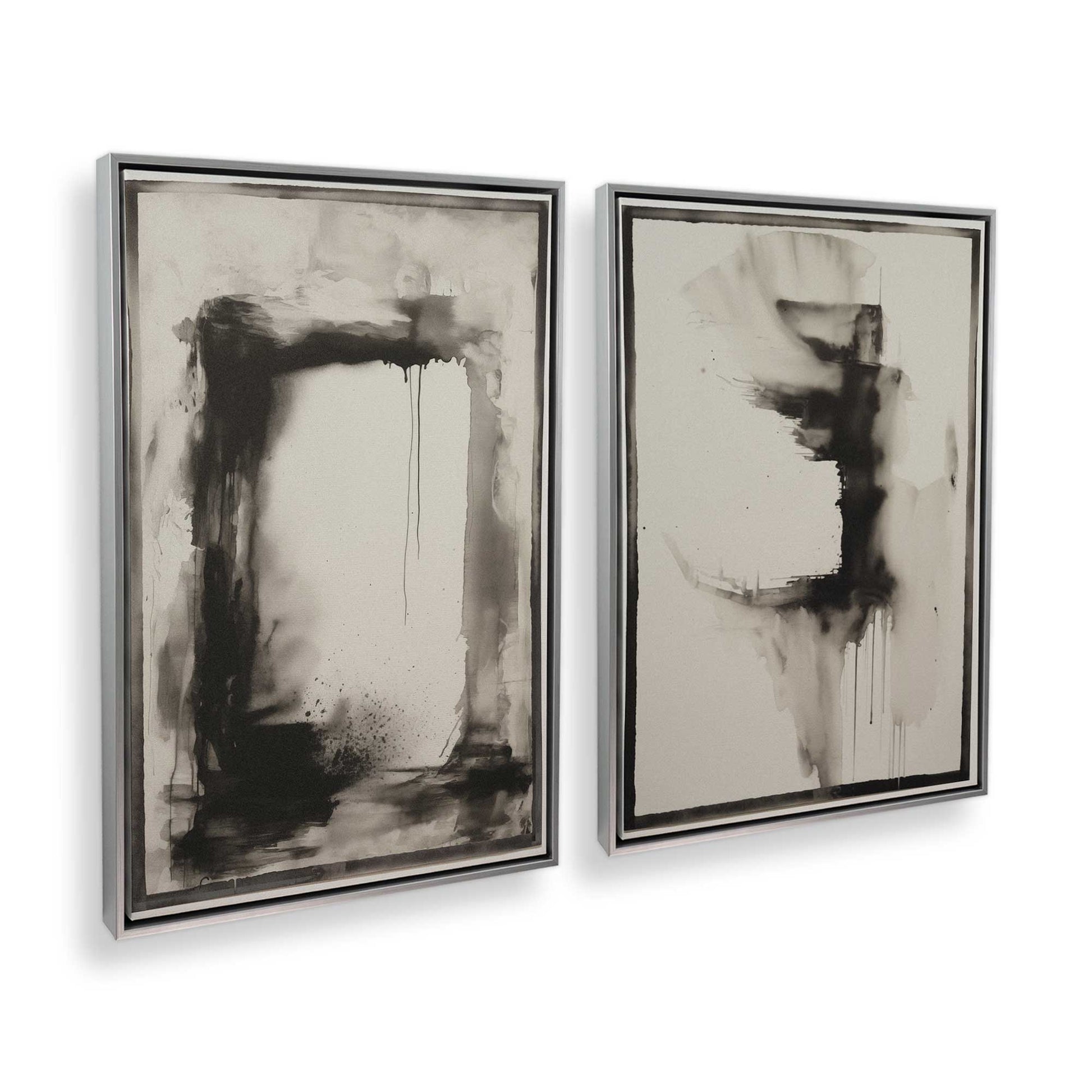 [Color:Opaque White], Picture of art in a White frame at an angle