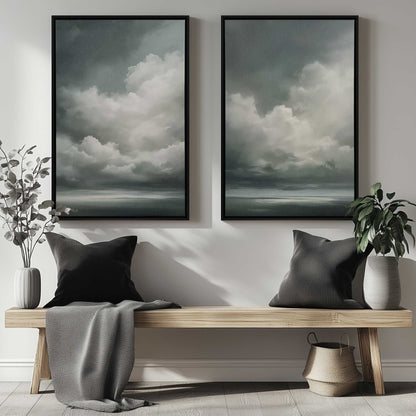 [Color:Satin Black], Picture of art in a Satin Black frame