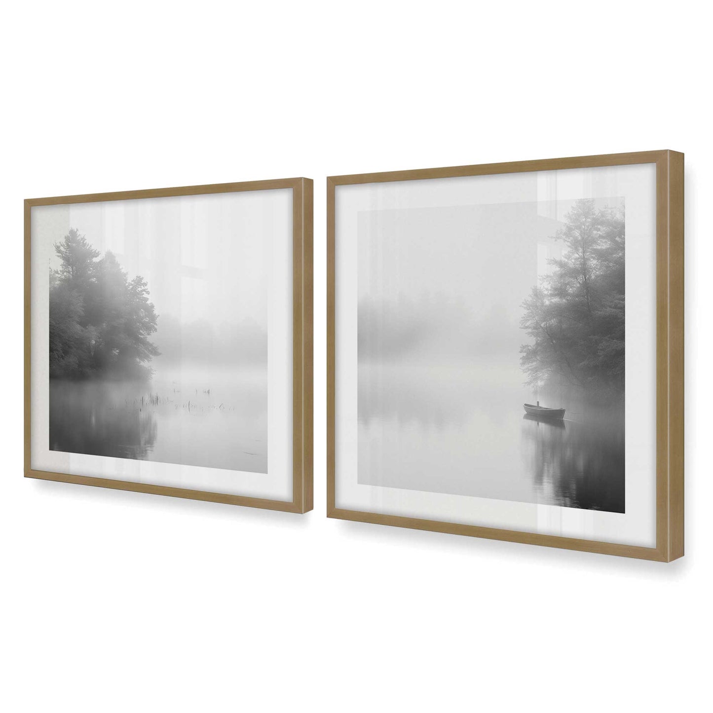 [Color:Brushed Gold], Picture of art in a Brushed Gold frame of the corner