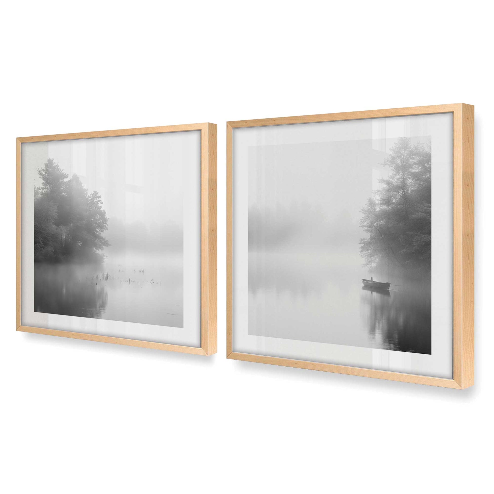 [Color:Raw Maple], Picture of art in a Raw Maple frame at an angle