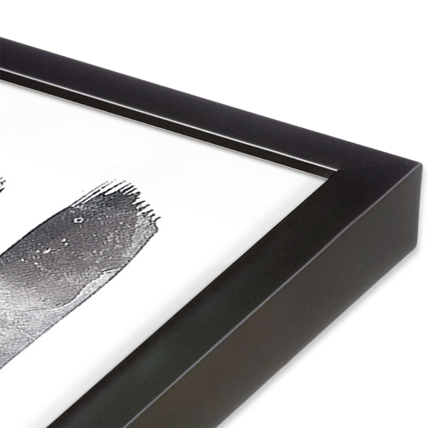[Color:Weathered Zinc], Picture of art in a Weathered Zinc frame of the corner