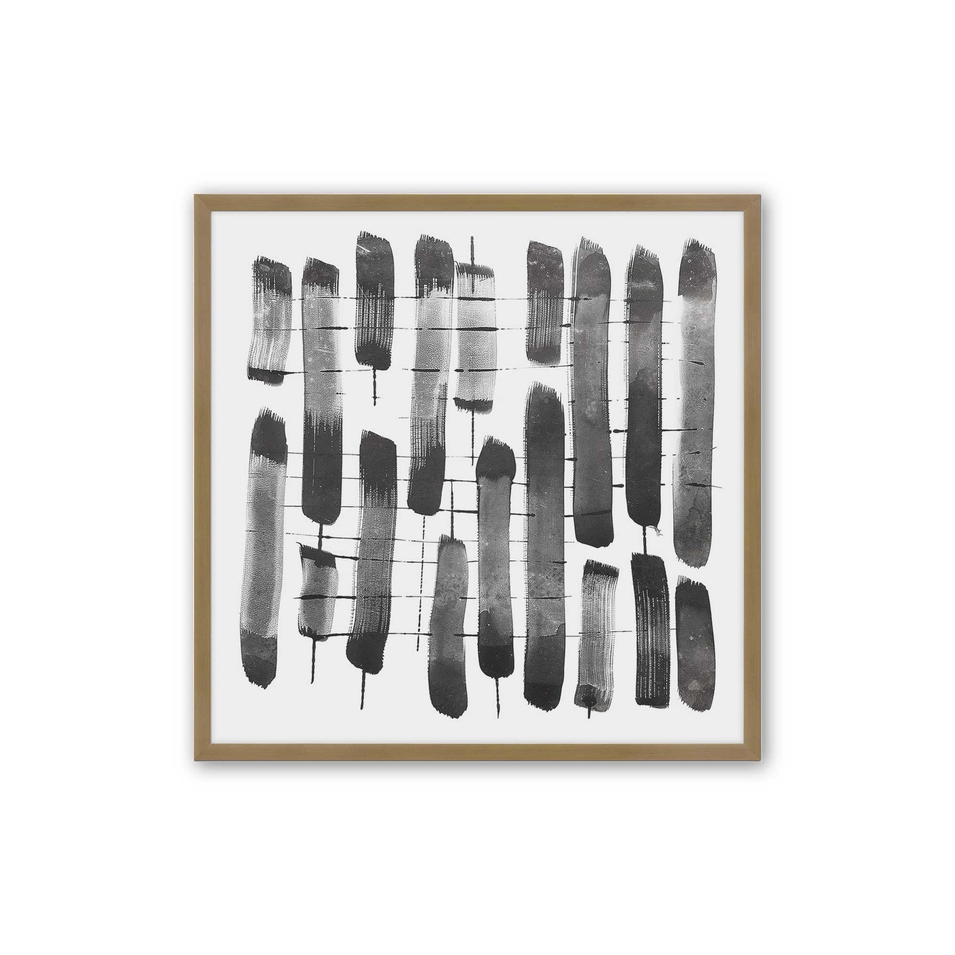 [Color:Brushed Gold], Picture of art in a Brushed Gold frame