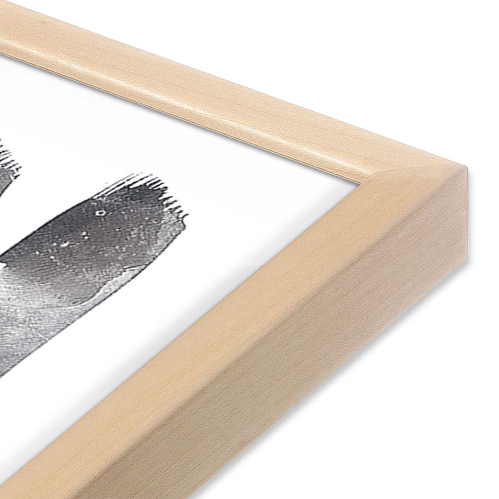 [Color:Raw Maple], Picture of art in a Raw Maple frame of the corner