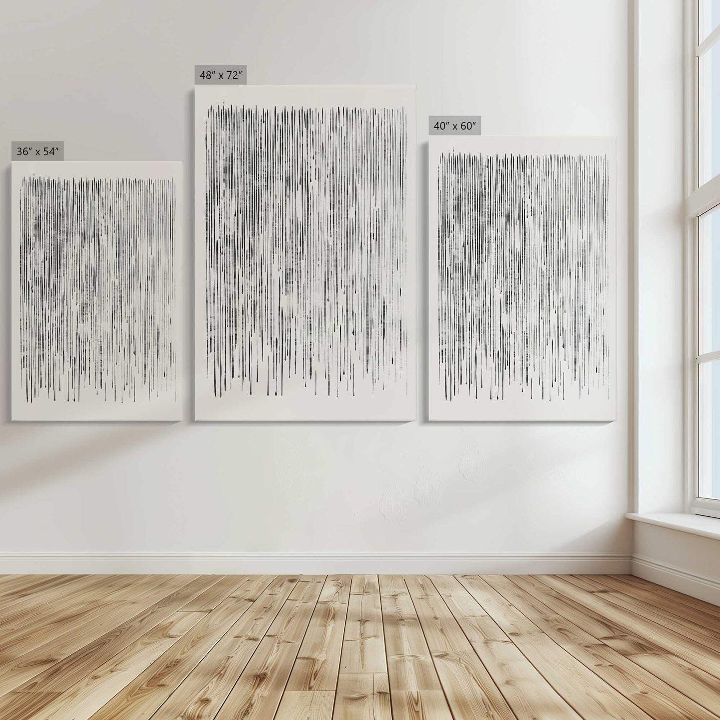 [Color:Stretched Canvas], Image showing the size comparisons