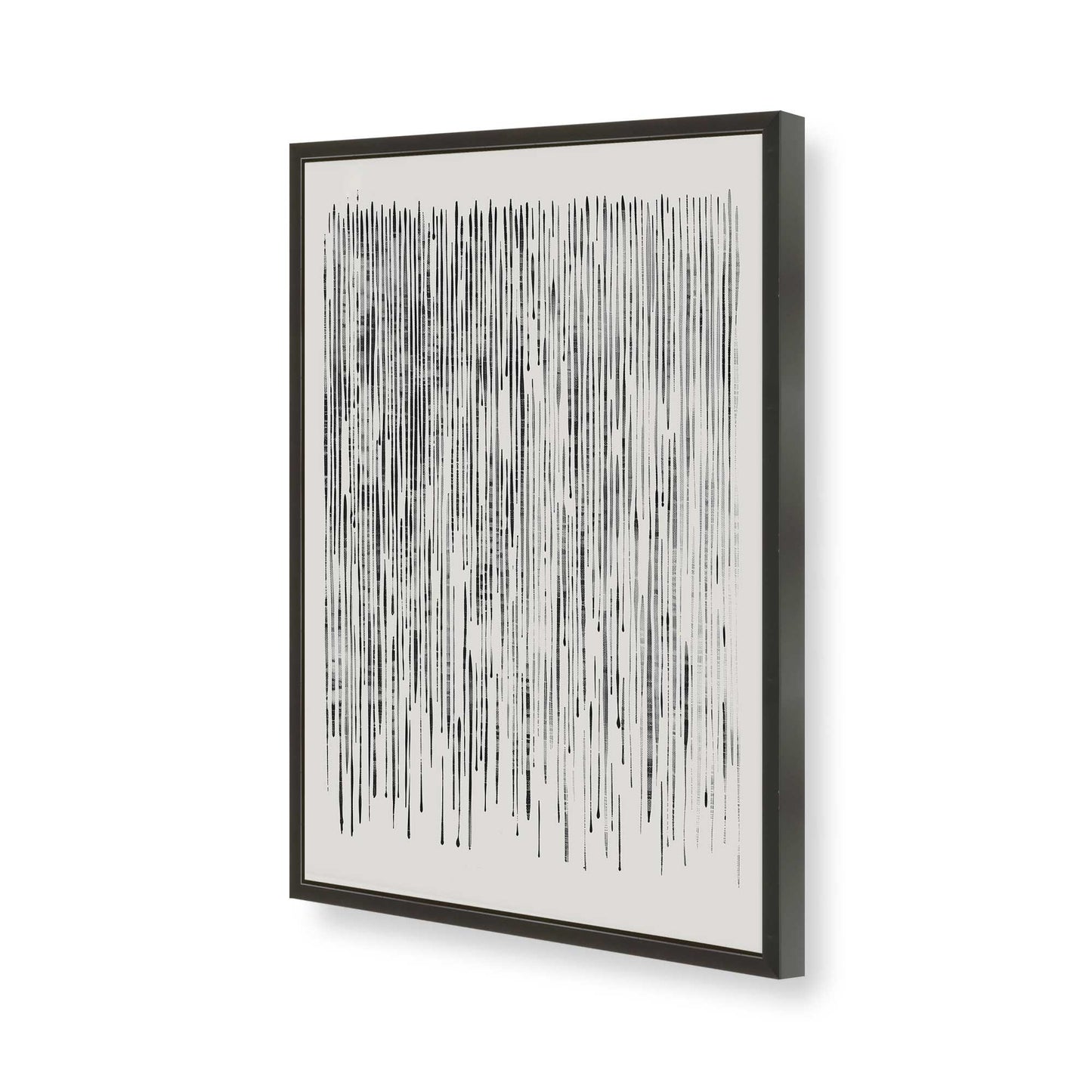 [Color:Satin Black], Picture of art in a Satin Black frame of the corner
