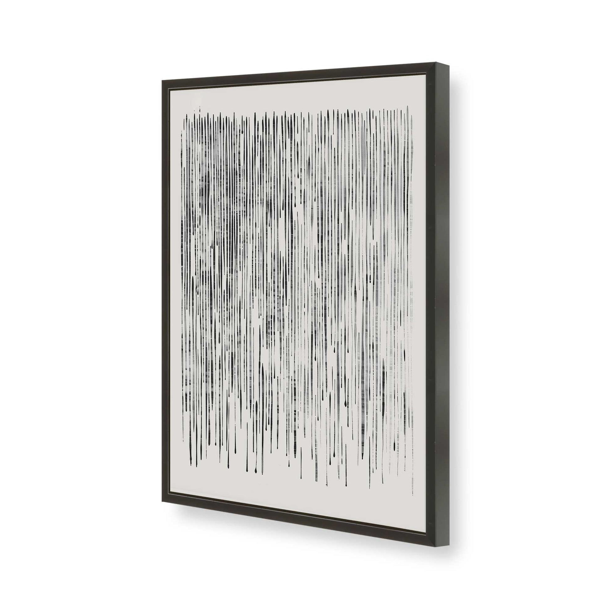 [Color:Satin Black], Picture of art in a Satin Black frame of the corner