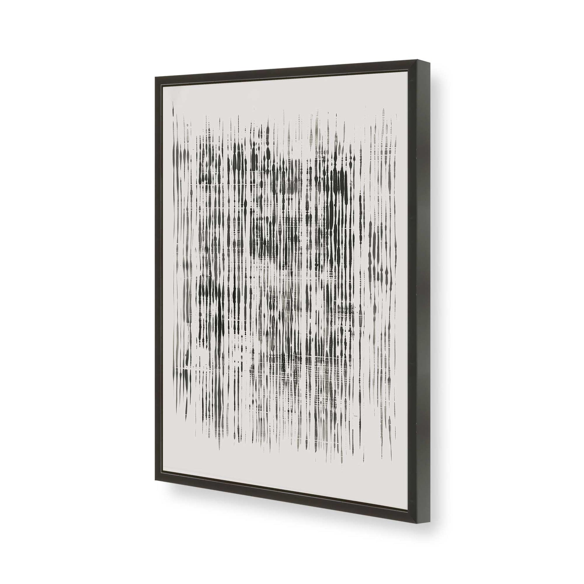 [Color:Satin Black], Picture of art in a Satin Black frame of the corner