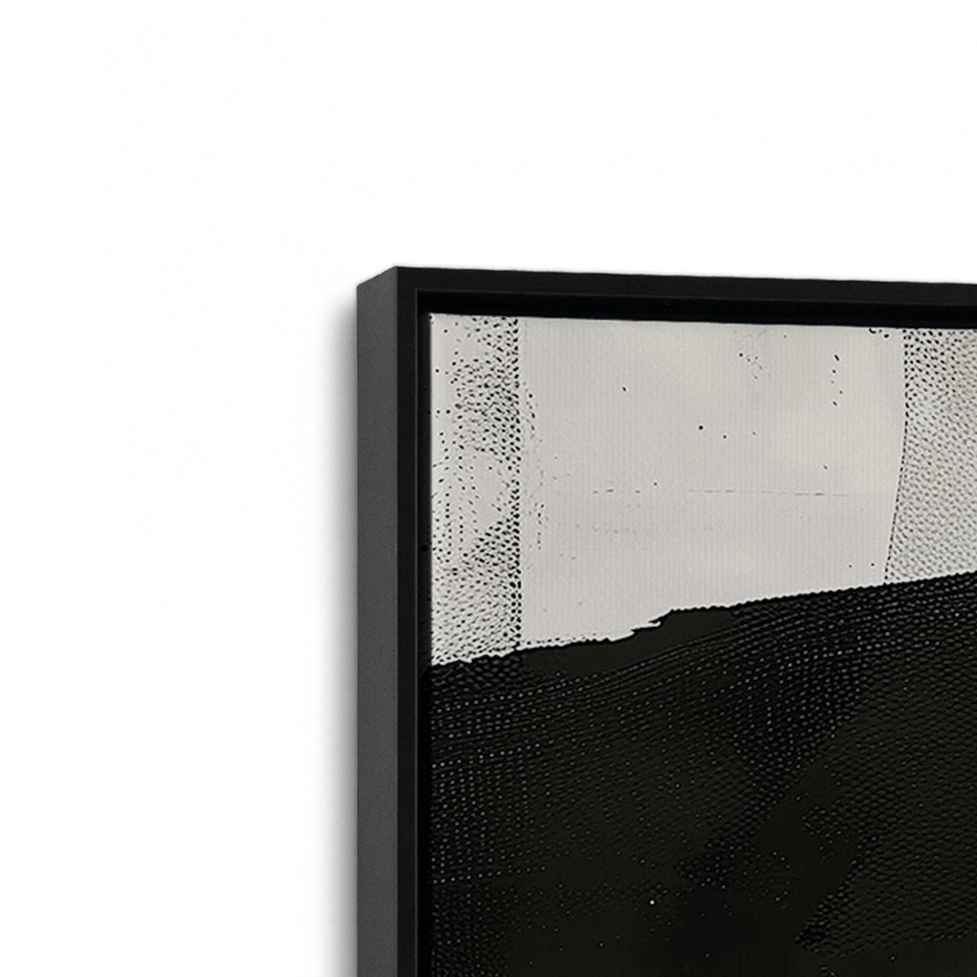 [Color:Satin Black], Picture of art in a Satin Black frame at an angle