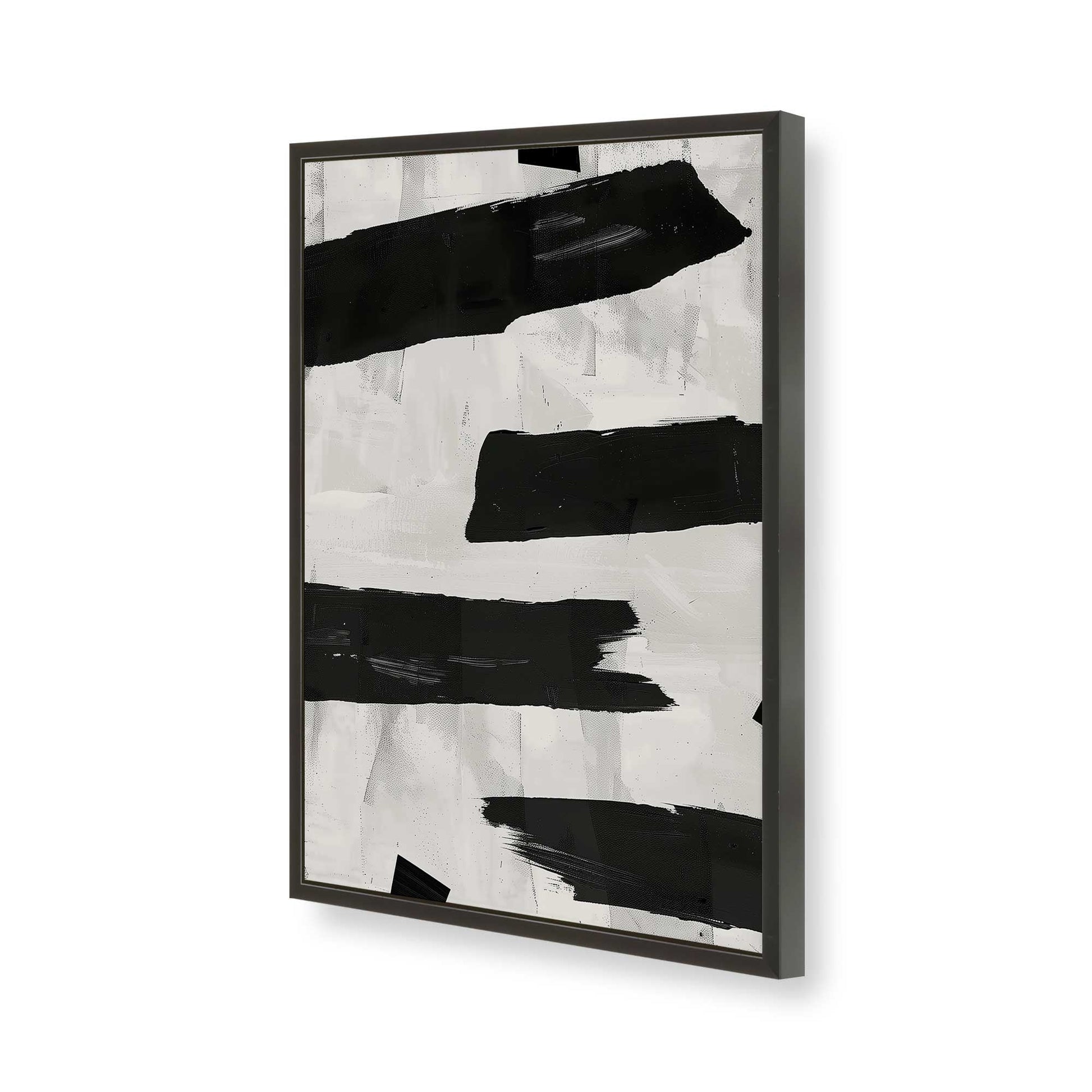 [Color:Satin Black], Picture of art in a Satin Black frame of the corner
