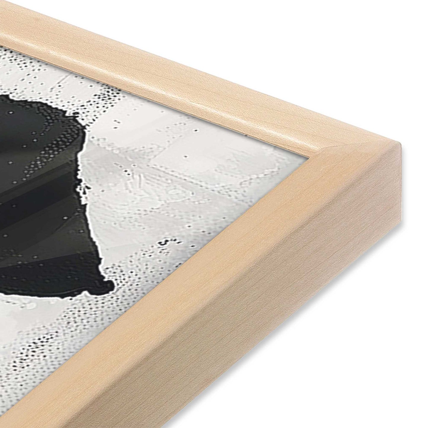 [Color:Raw Maple], Picture of art in a Raw Maple frame at an angle