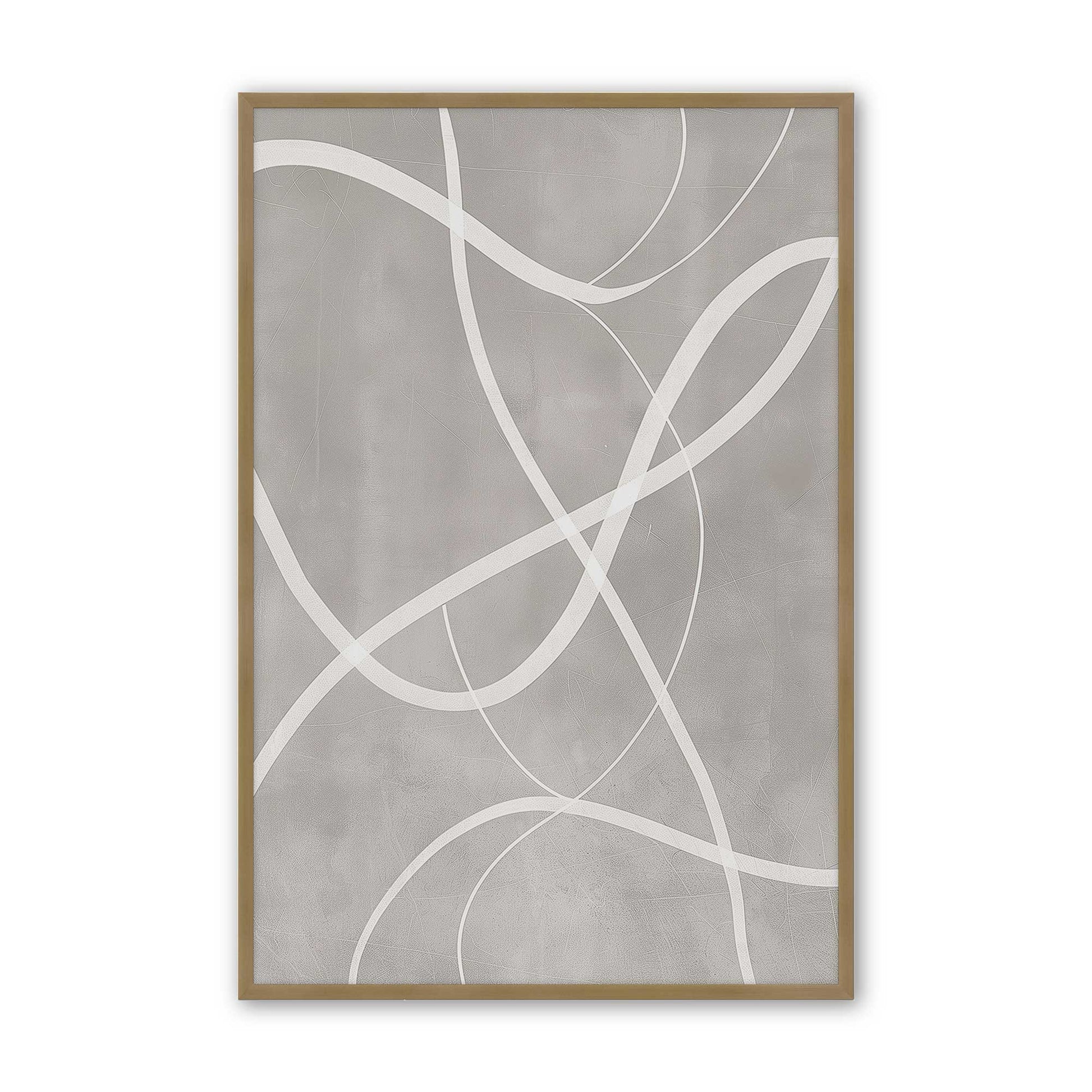 [Color:Brushed Gold], Picture of art in a Brushed Gold frame