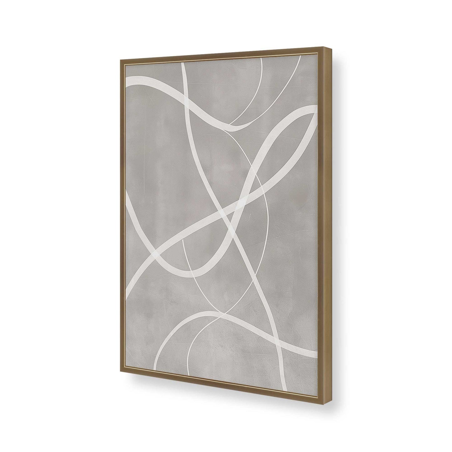 [Color:Brushed Gold], Picture of art in a Brushed Gold frame of the corner