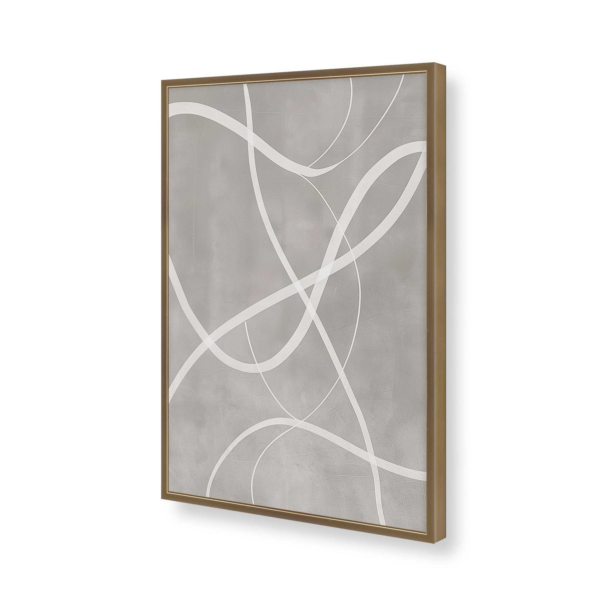 [Color:Brushed Gold], Picture of art in a Brushed Gold frame of the corner