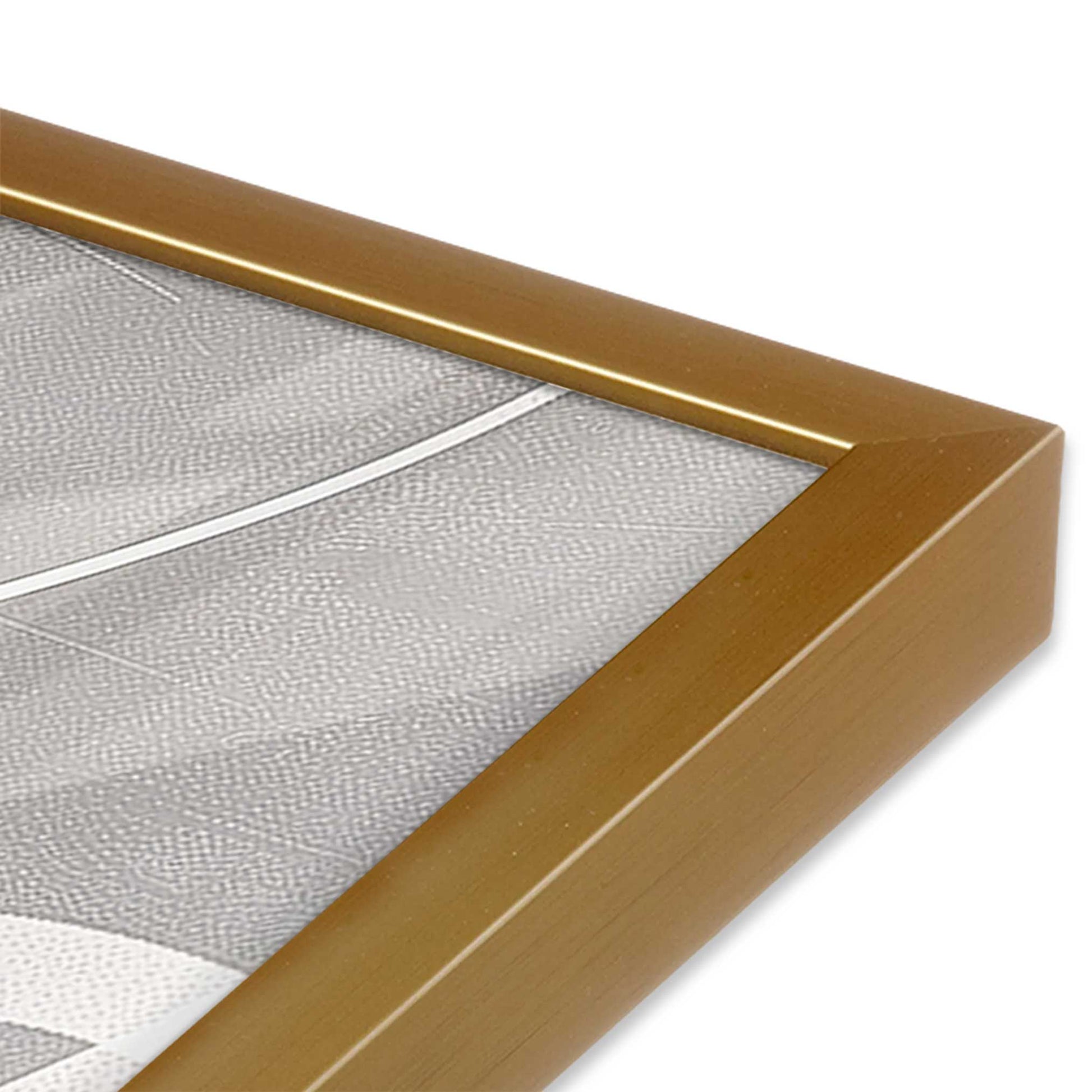 [Color:Polished Gold], Picture of art in a Polished Gold frame at an angle