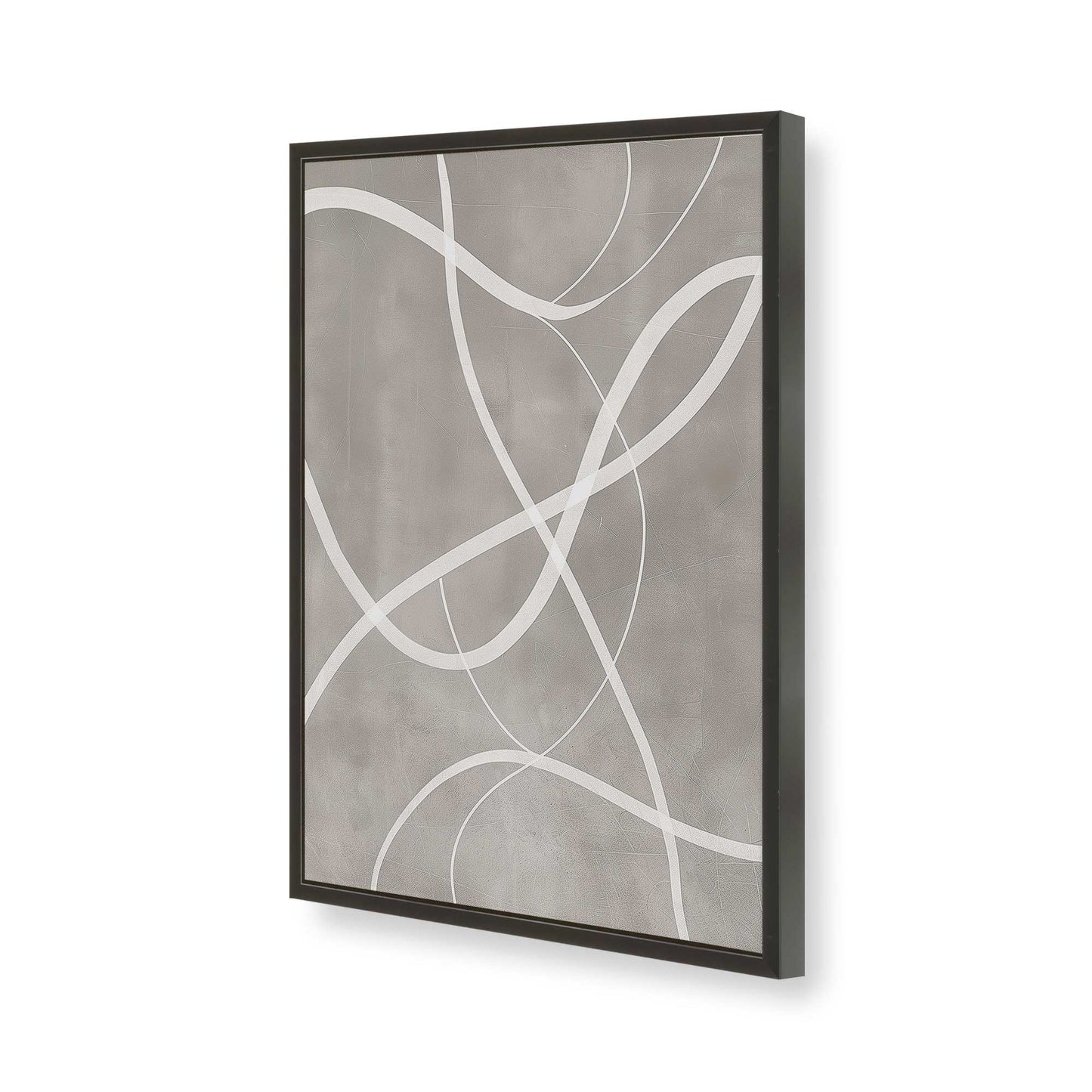 [Color:Satin Black], Picture of art in a Satin Black frame of the corner