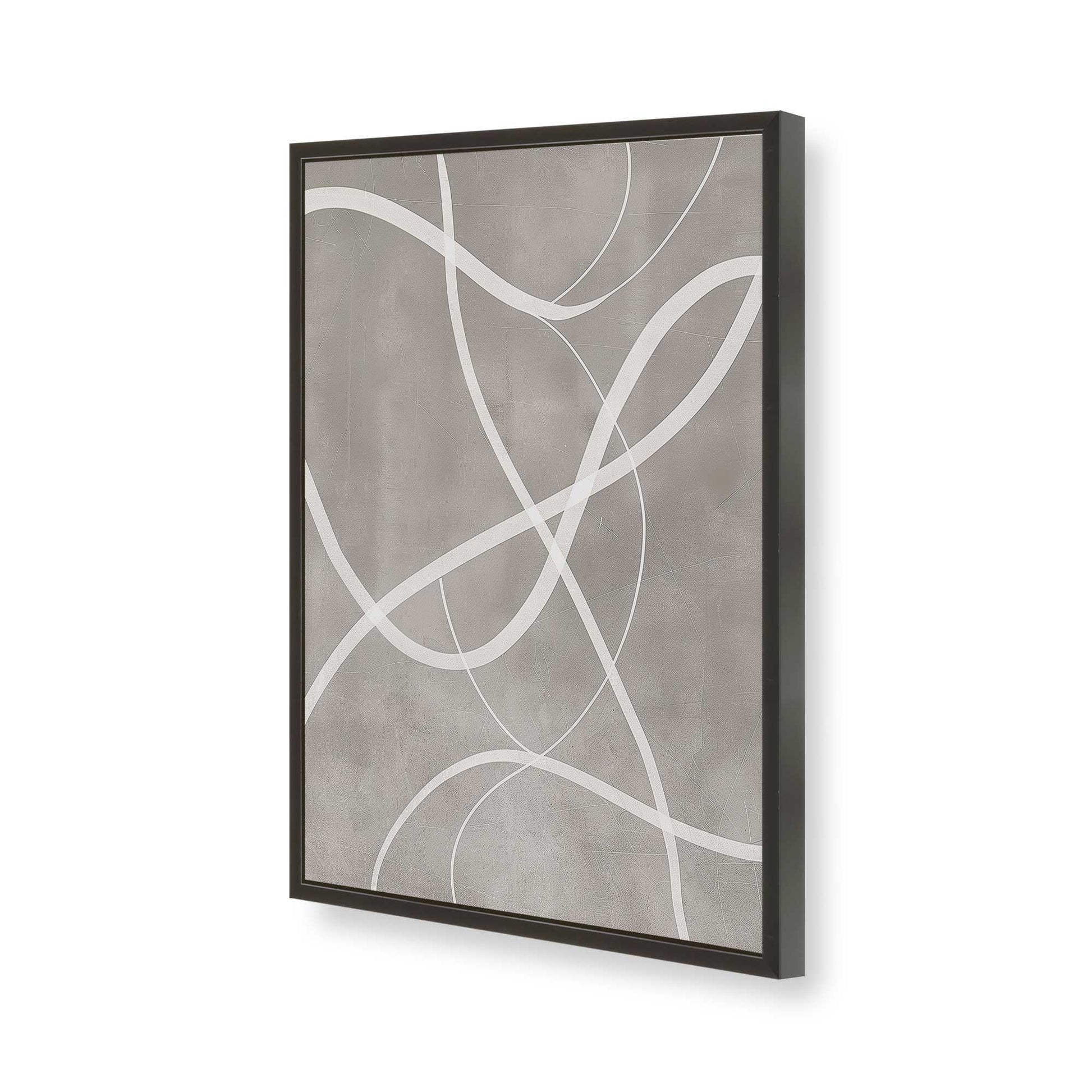 [Color:Satin Black], Picture of art in a Satin Black frame of the corner