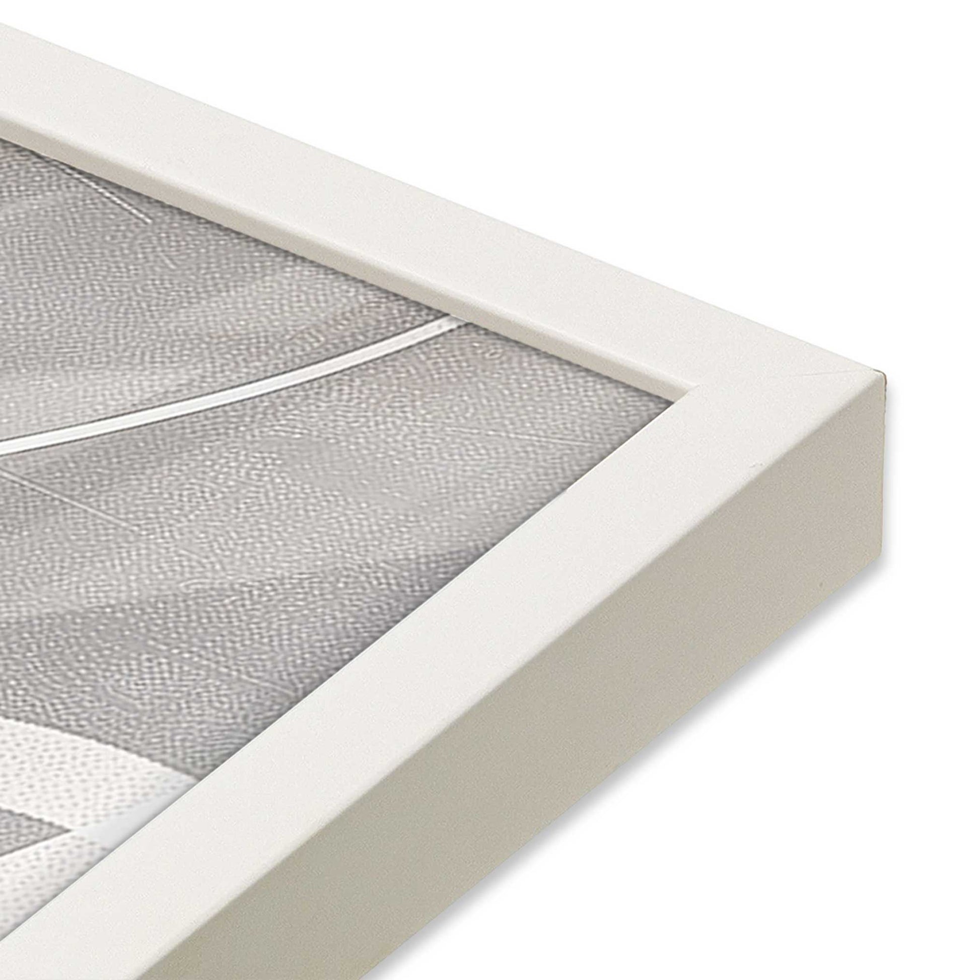 [Color:Opaque White], Picture of art in a Opaque White frame at an angle
