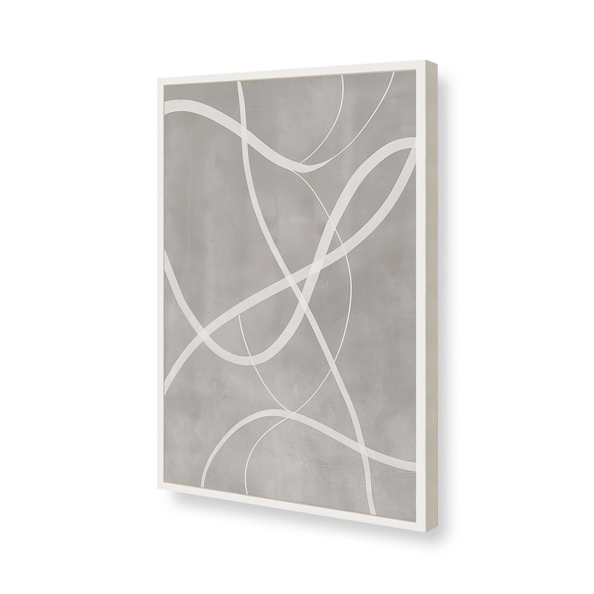 [Color:Opaque White], Picture of art in a Opaque White frame of the corner