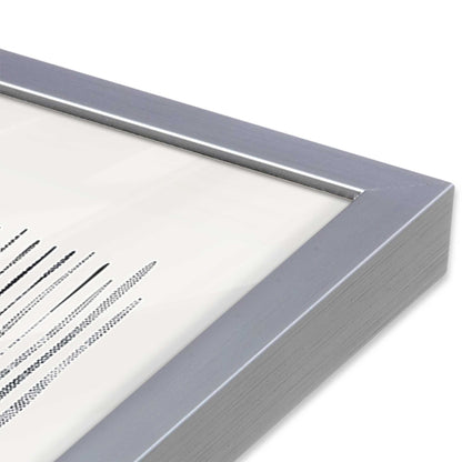 [Color:Polished Chrome], Picture of art in a Polished Chrome frame of the corner