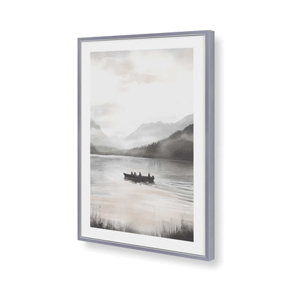 [Color:Polished Chrome], Picture of art in a Polished Chrome frame of the corner