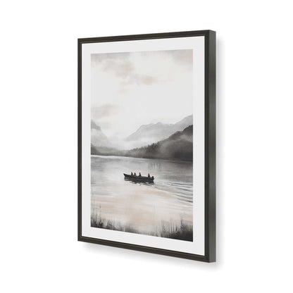 [Color:Satin Black], Picture of art in a Satin Black frame of the corner