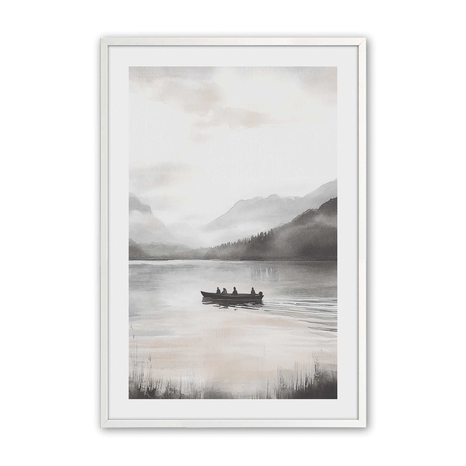 [Color:Opaque White], Picture of art in a Opaque White frame