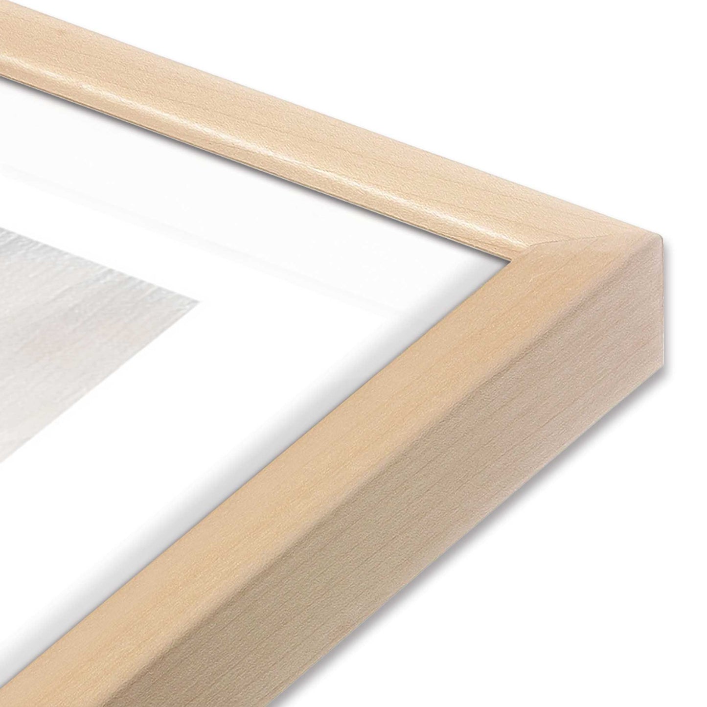 [Color:Raw Maple], Picture of art in a Raw Maple frame at an angle