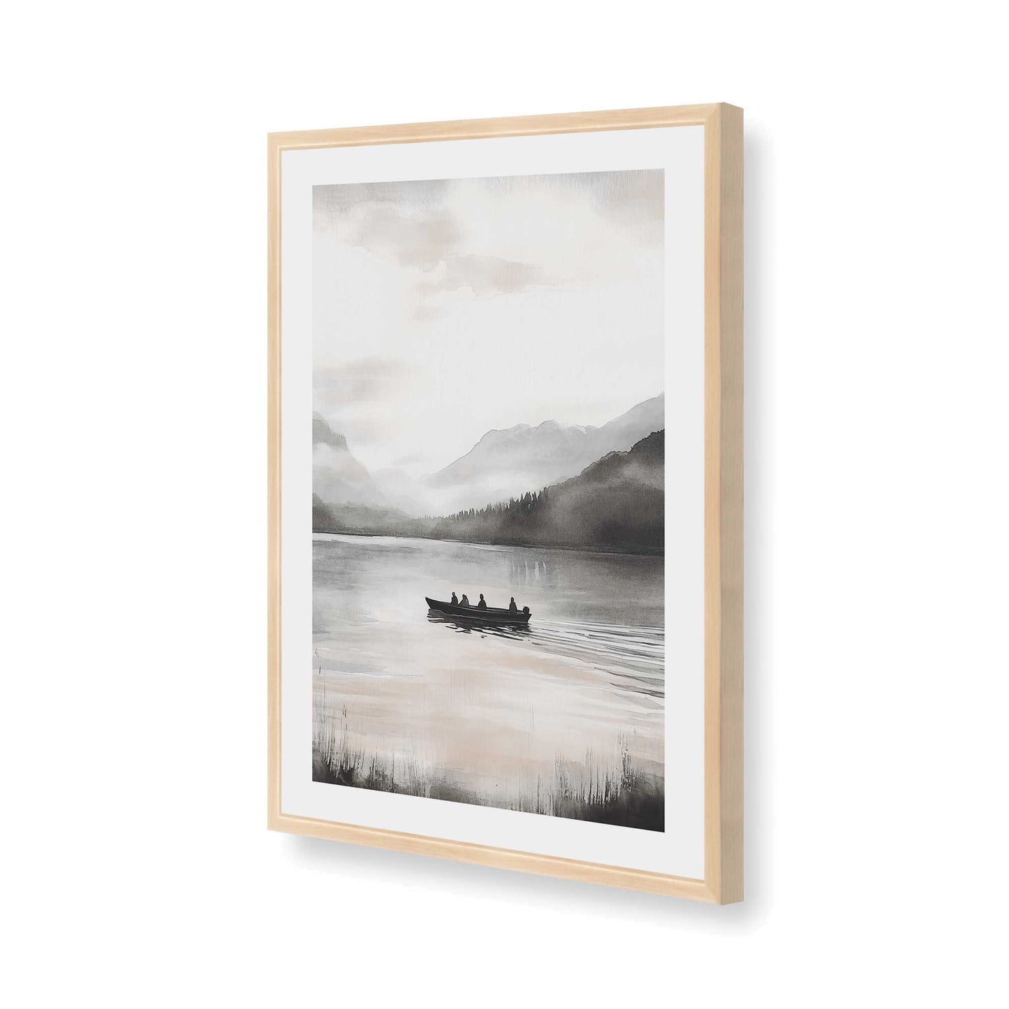 [Color:Raw Maple], Picture of art in a Raw Maple frame of the corner