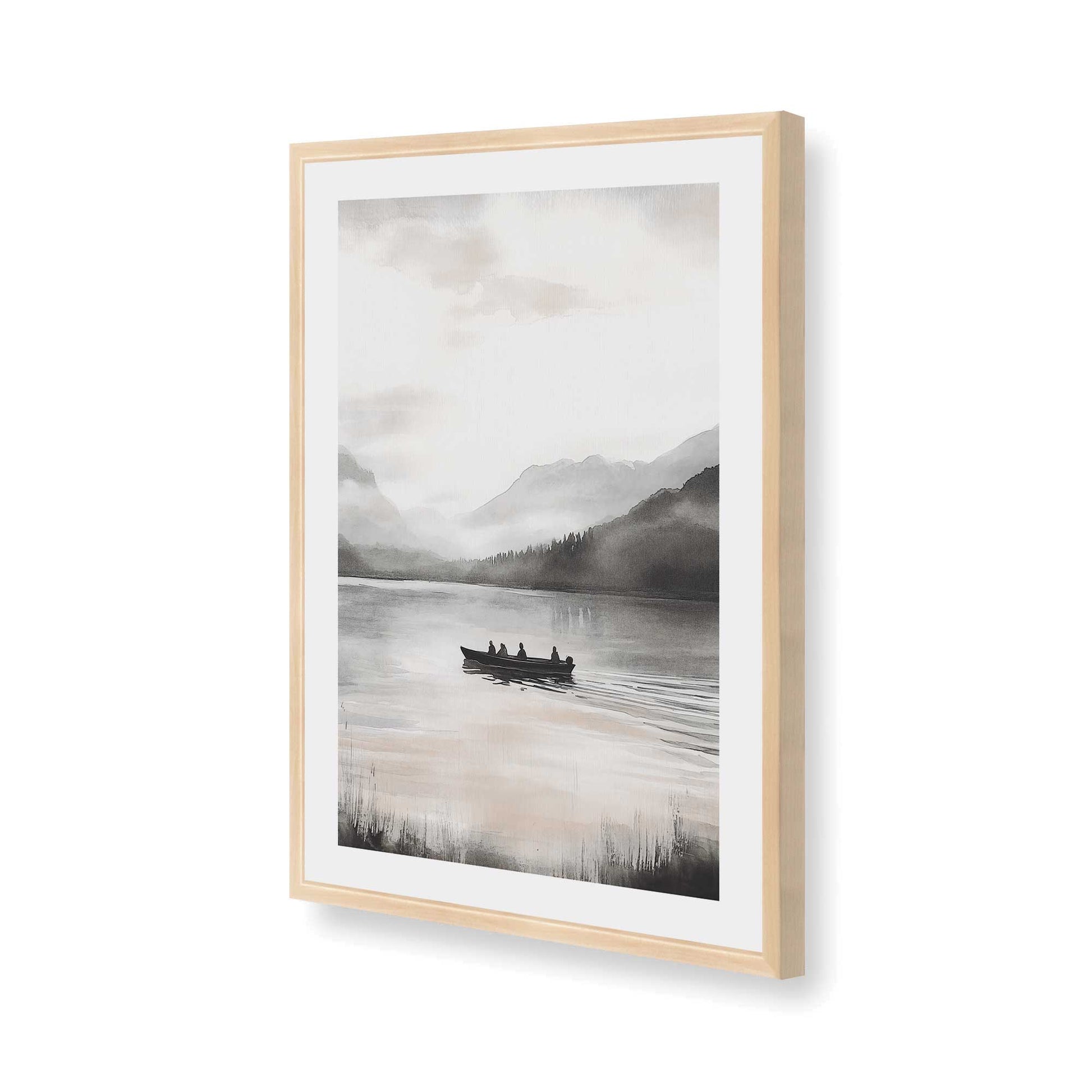 [Color:Raw Maple], Picture of art in a Raw Maple frame of the corner