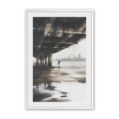 [Color:Opaque White], Picture of art in a Opaque White frame