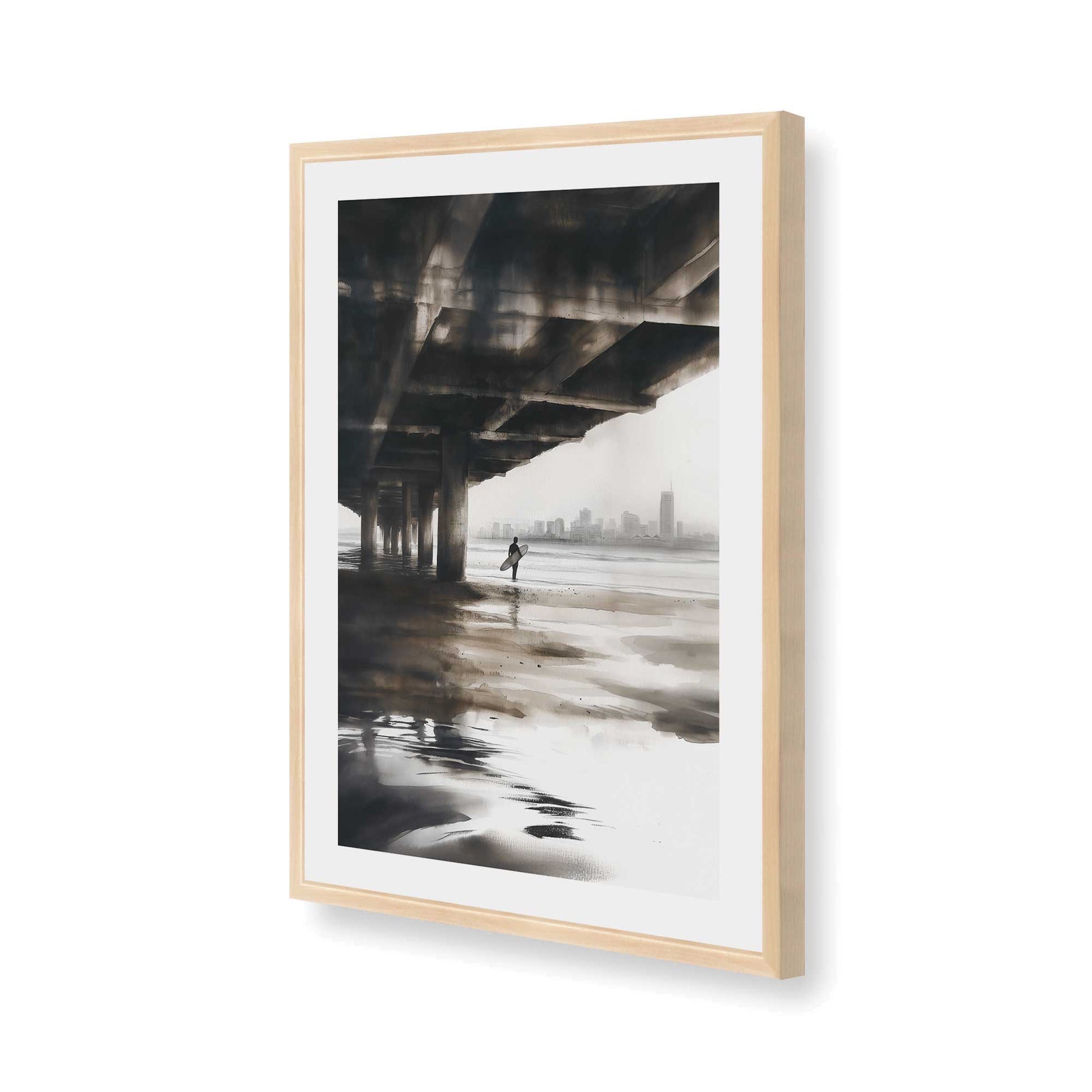 [Color:Raw Maple], Picture of art in a Raw Maple frame of the corner