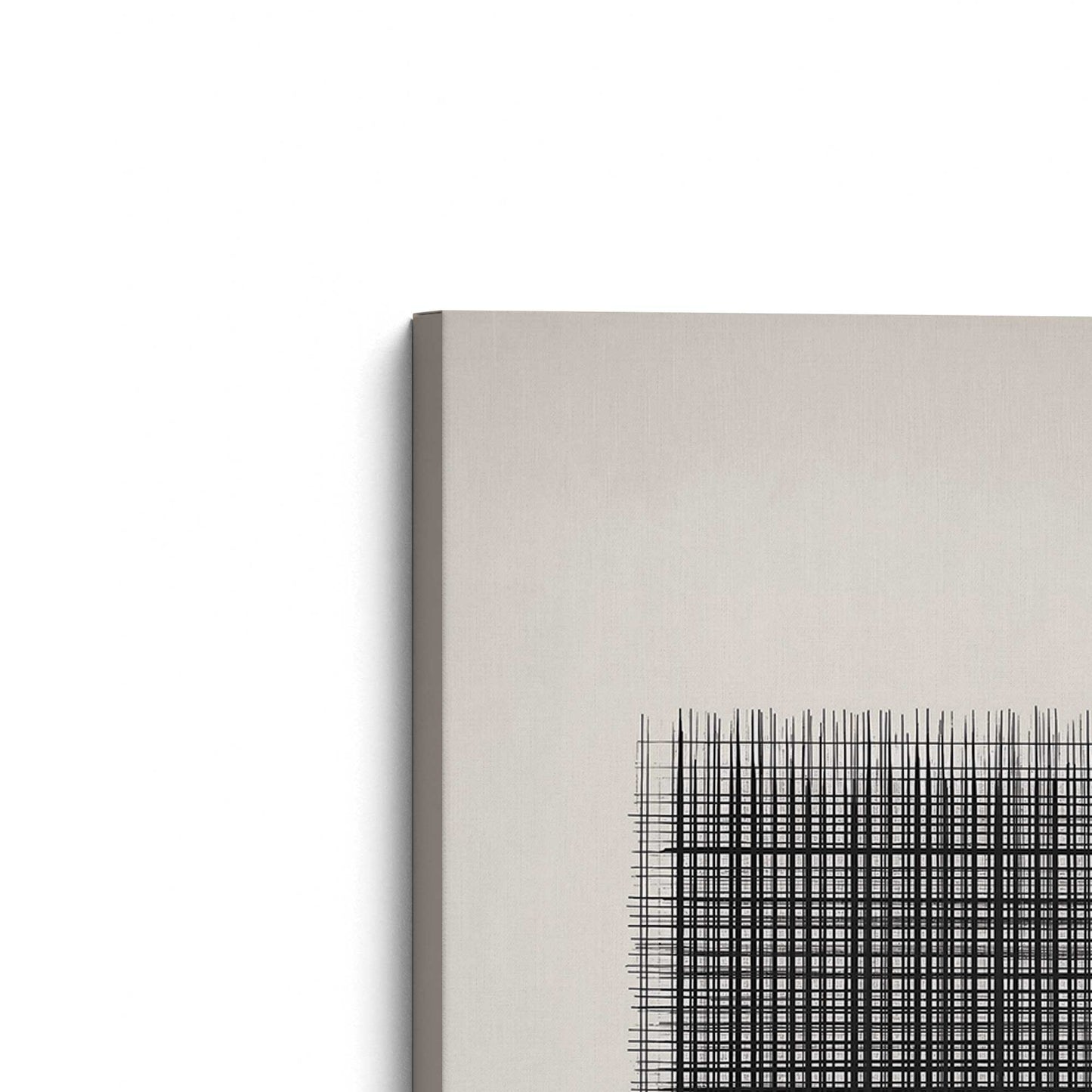 [Color:Stretched Canvas], Picture of the corner of the art