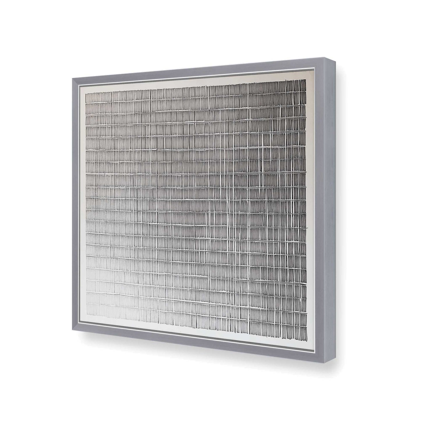 [Color:Polished Chrome], Picture of art in a Polished Chrome frame of the corner