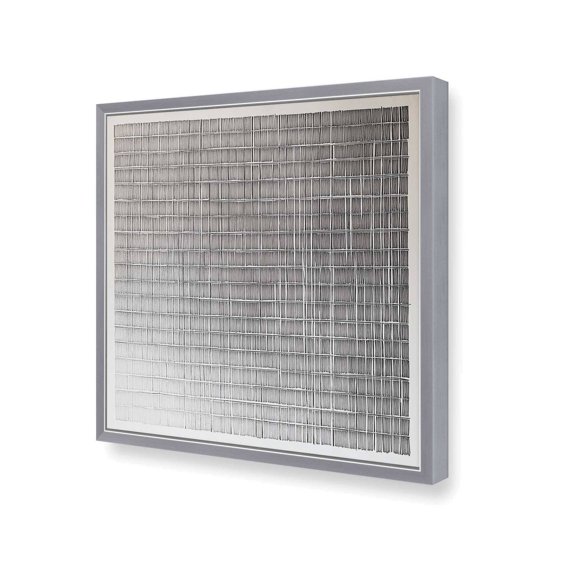 [Color:Polished Chrome], Picture of art in a Polished Chrome frame of the corner