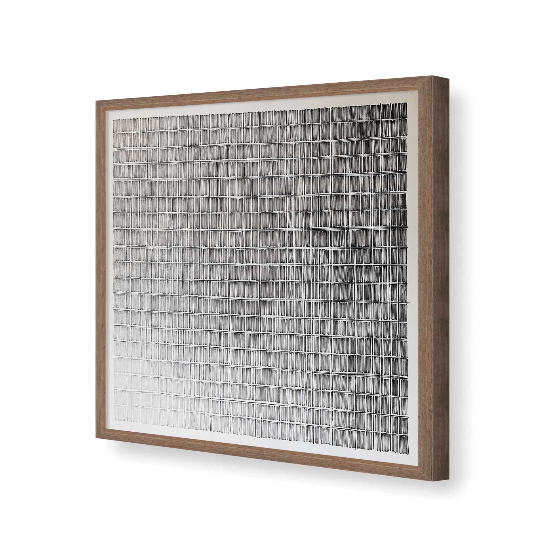 [Color:Walnut], Picture of art in a Walnut frame of the corner