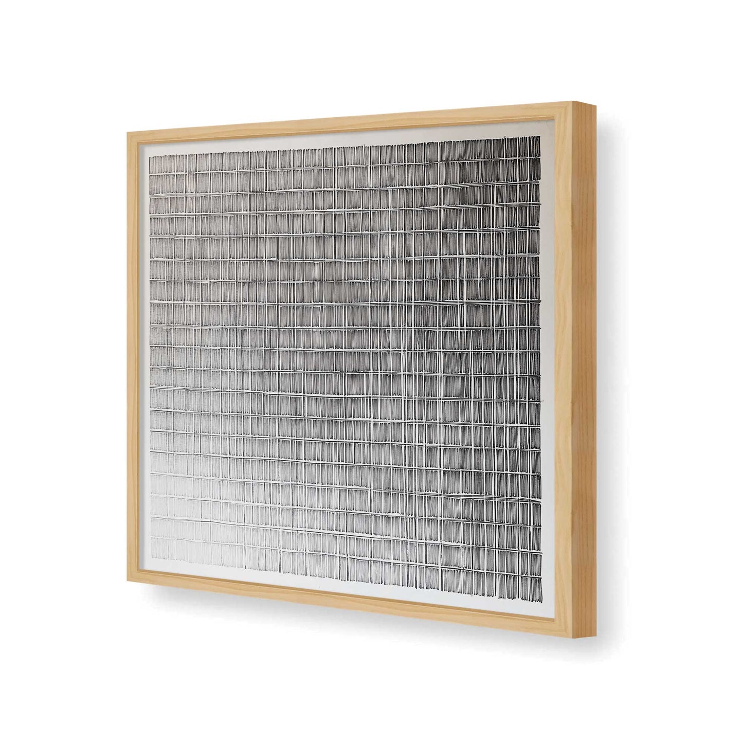 [Color:American Maple], Picture of art in a American Maple frame of the corner