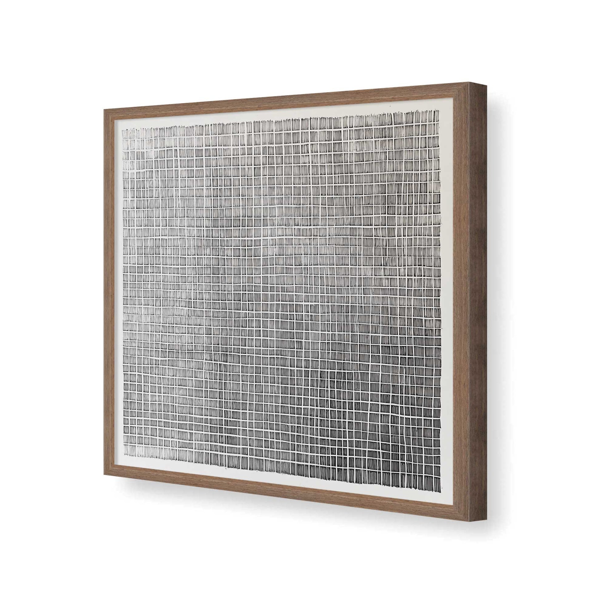 [Color:Walnut], Picture of art in a Walnut frame of the corner