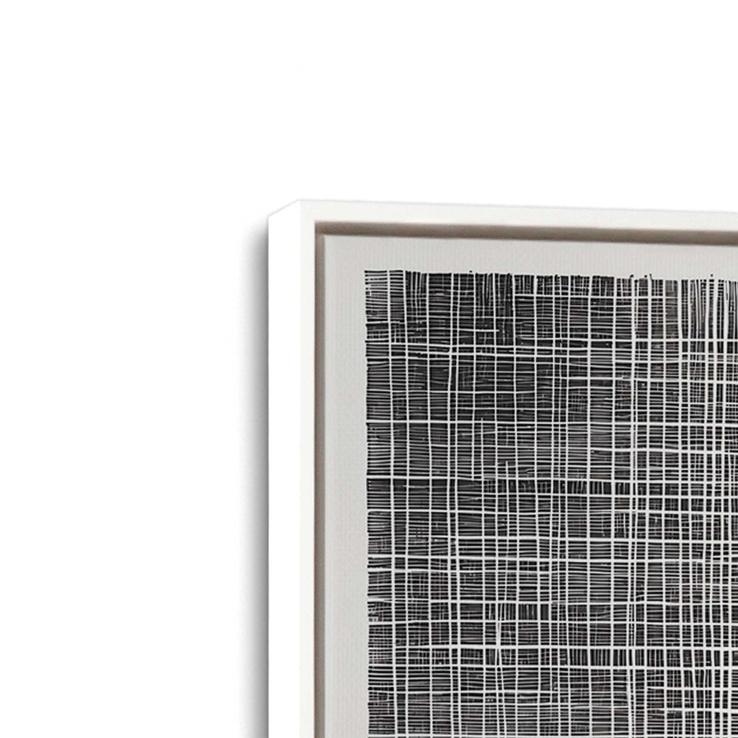 [Color:Opaque White], Picture of art in a White frame at an angle