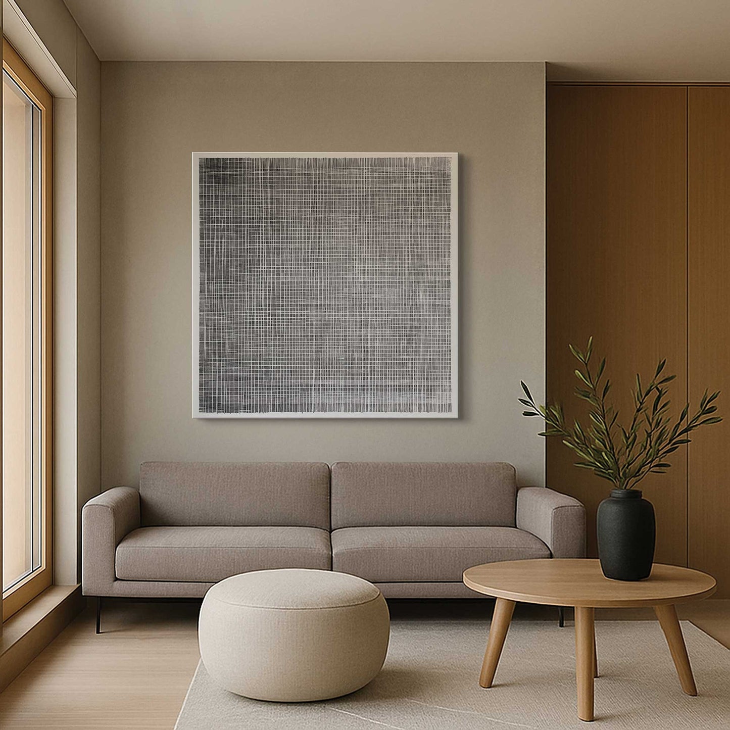 [Color:Stretched Canvas], Picture of art in a room