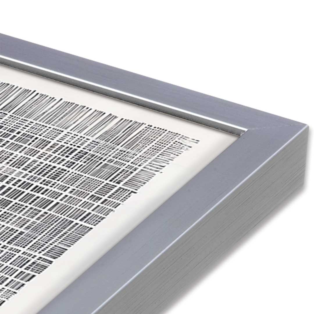 [Color:Polished Chrome], Picture of art in a Polished Chrome frame at an angle