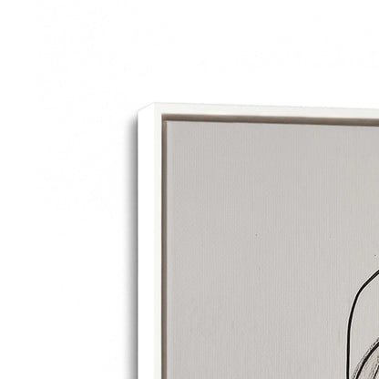 [Color:Opaque White], Picture of art in a White frame at an angle