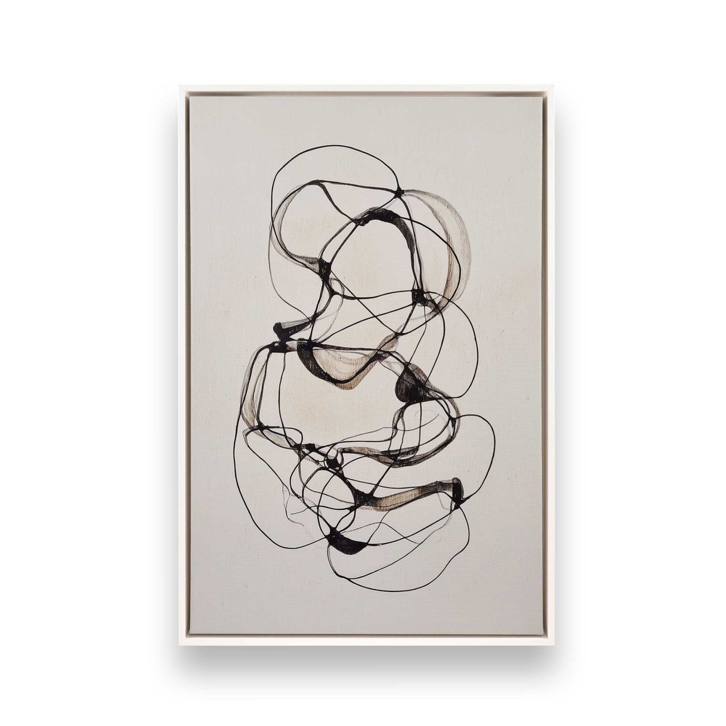 [Color:Opaque White], Picture of art in a White frame