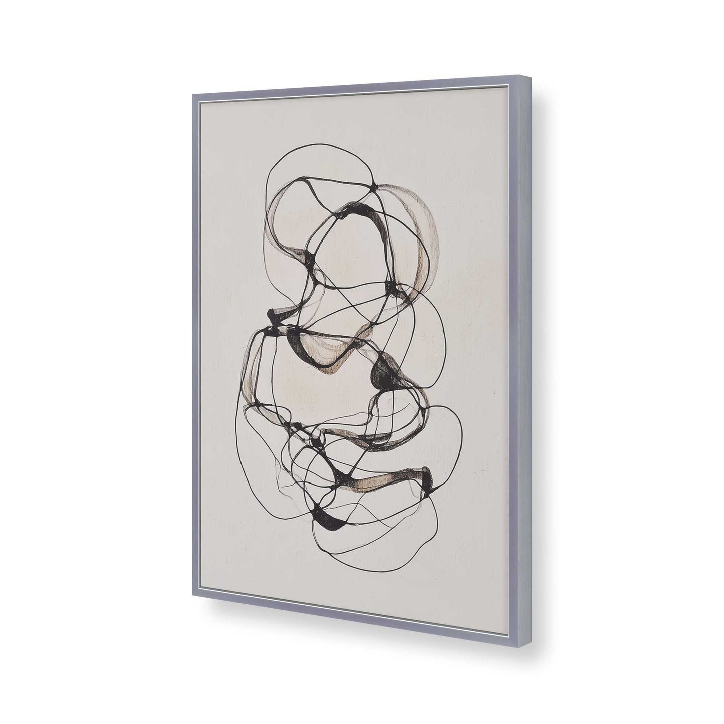 [Color:Polished Chrome], Picture of art in a Polished Chrome frame of the corner