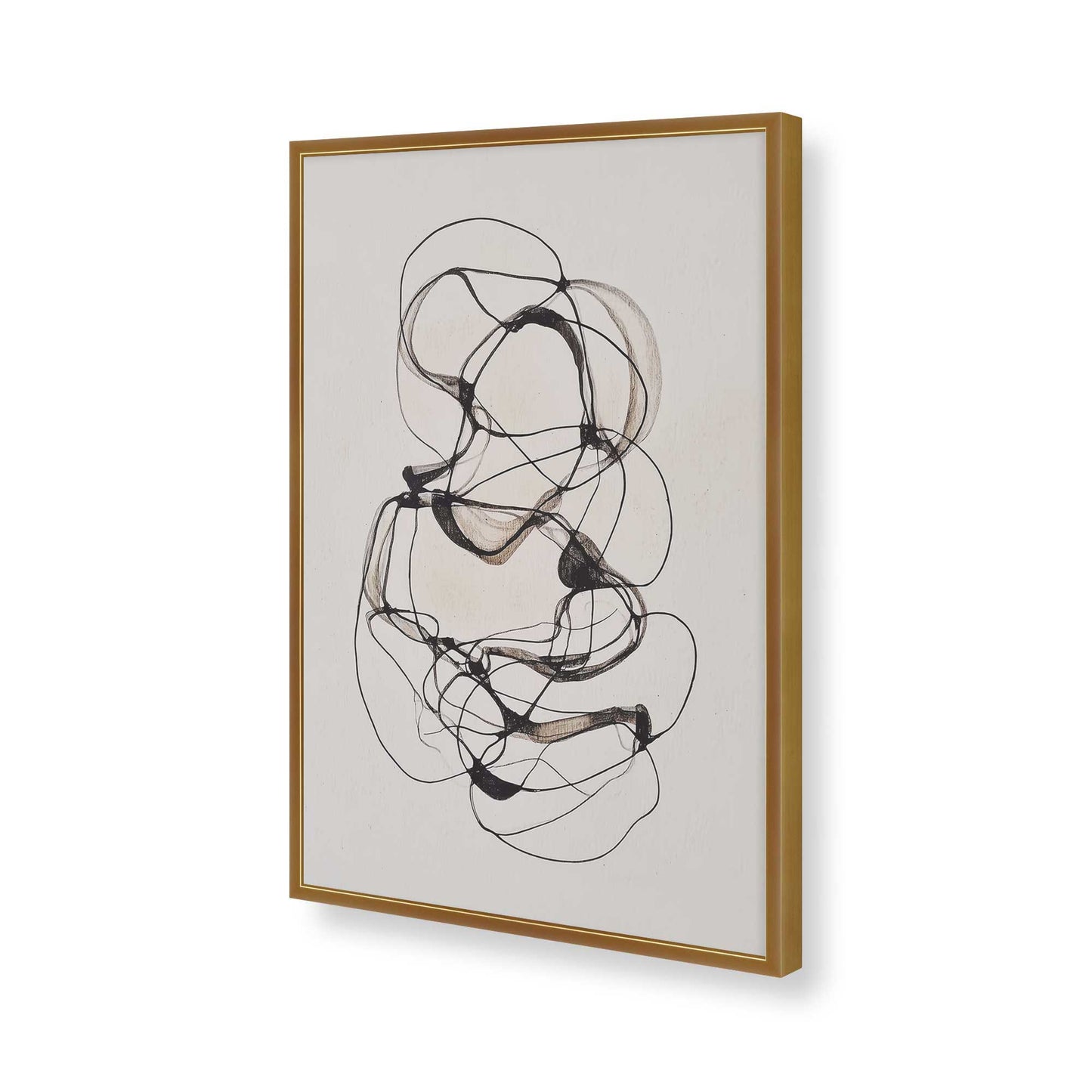 [Color:Polished Gold], Picture of art in a Polished Gold frame of the corner