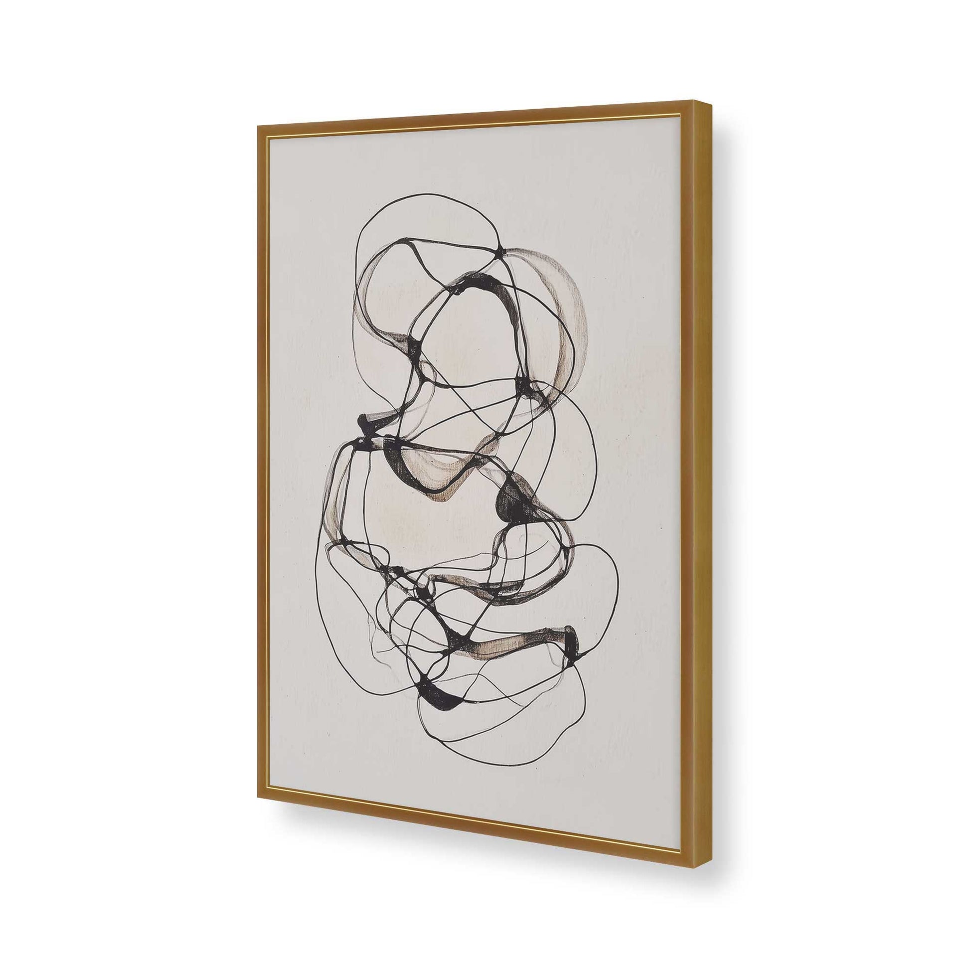[Color:Polished Gold], Picture of art in a Polished Gold frame of the corner