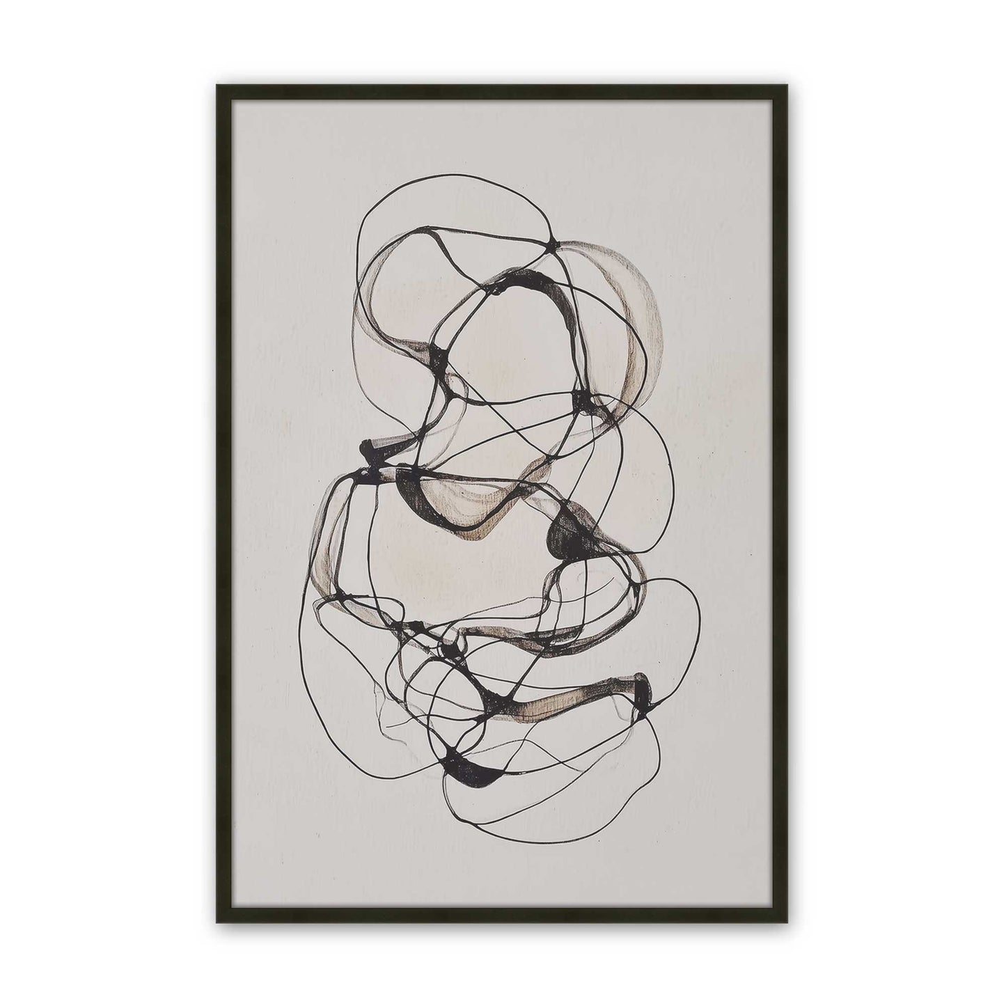 [Color:Satin Black], Picture of art in a Satin Black frame