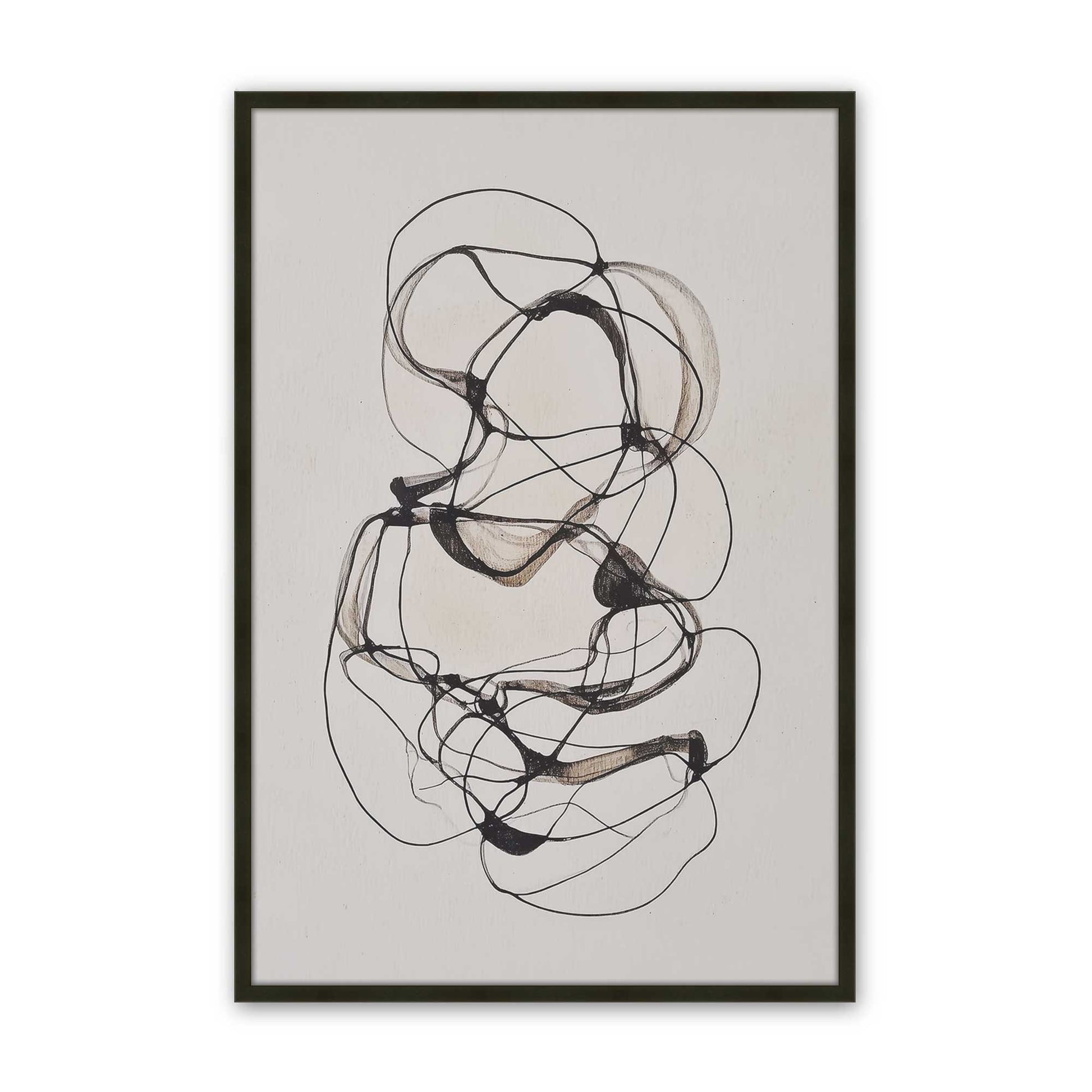 [Color:Satin Black], Picture of art in a Satin Black frame