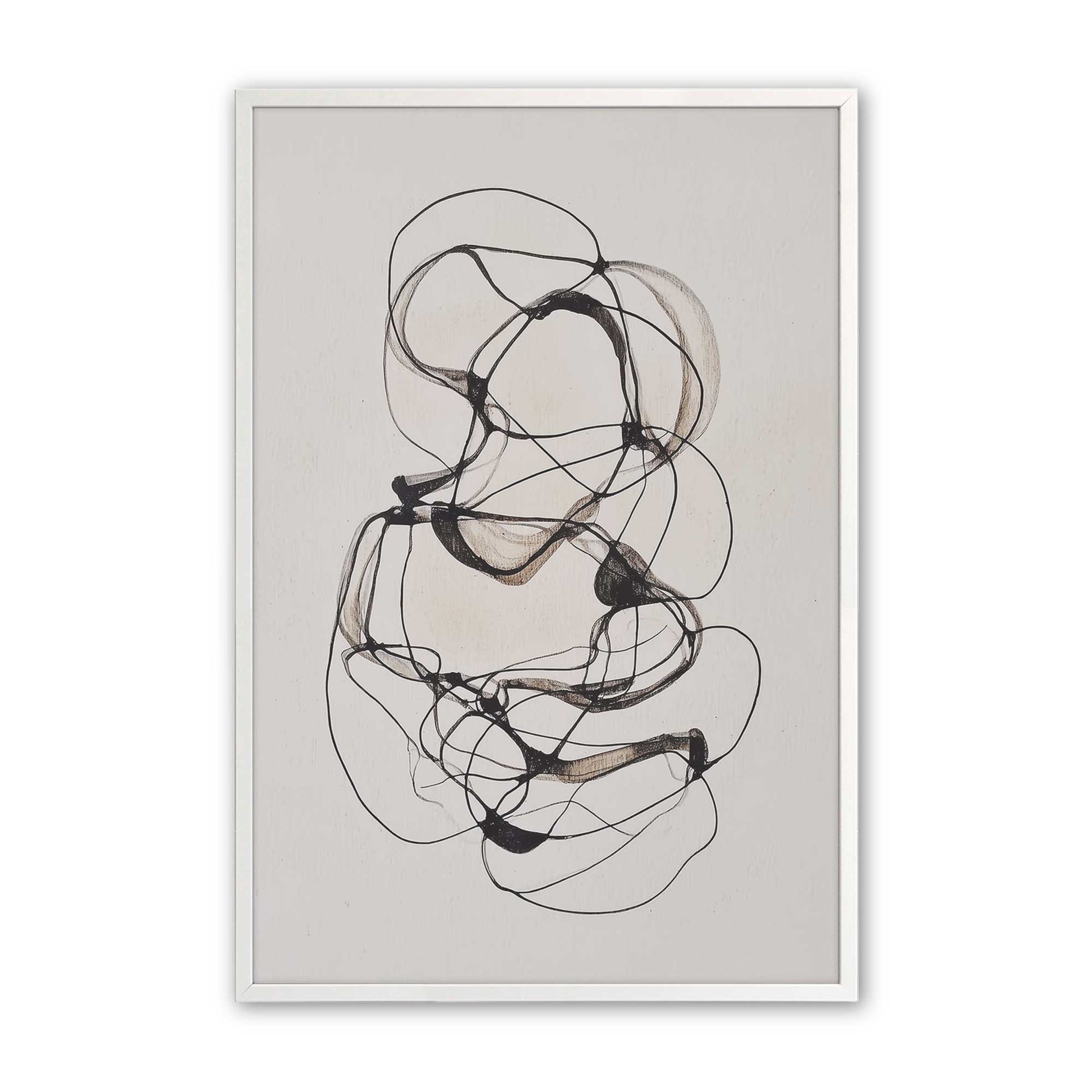 [Color:Opaque White], Picture of art in an Opaque White frame